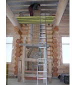 Монтаж изразцового камина с шамотными деталями.