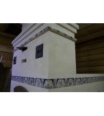 Русская печь, декорированная изразцами с сюжетами  «Знаки зодиака»      