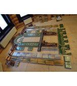 Монтаж изразцового камина с панно «жар – птица»