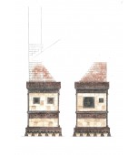 Изразцовая уличная печь «Очаг над водой».