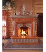 Изразцовый камин с римскими мотивами