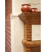 Изразцовый камин – печь в летней резиденции.