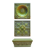 Изразцовый камин с керамическим дымоходом.