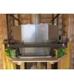 Монтаж изразцового камина с кронштейнами.