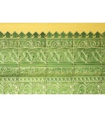 Печь с сюжетными изразцами.