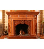 Изразцовый камин с панно «Английский пейзаж»