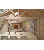 Изразцовый камин – печь в летней резиденции.