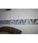 Русская печь, декорированная изразцами с сюжетами  «Знаки зодиака»      