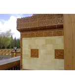 Изразцовая уличная печь «Очаг над водой».