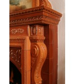 Изразцовый камин с панно «Английский пейзаж»