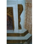 Изразцовый камин с панно «Ущелье»