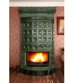 Изразцовый камин с овальным эркером.