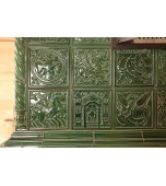 Изразцовая банная печь с лежанкой.