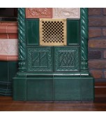 Изразцовый камин со сферической топкой.