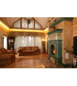 Изразцовый камин «По мотивам графики Билибина».