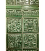 Изразцовая банная печь с лежанкой.