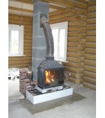 Монтаж изразцового камина белая сказка.