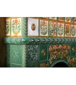 Изразцовый камин «По мотивам графики Билибина».