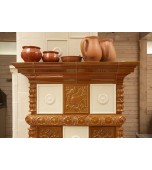 Изразцовый камин – печь в летней резиденции.