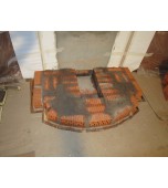 Монтаж изразцового камина с овальным эркером