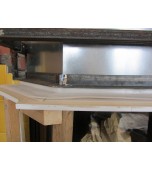 Монтаж изразцового камина с кронштейнами.