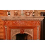 Изразцовый камин с римскими мотивами