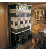 Изразцовая отопительно-банная печь.