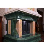 Изразцовый камин в стиле «Арт. нуво».